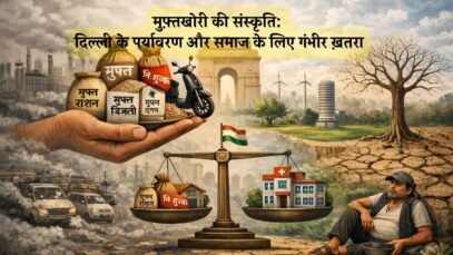 मुफ़्तखोरी की संस्कृति दिल्ली के पर्यावरण और समाज के लिए गंभीर ख़तरा